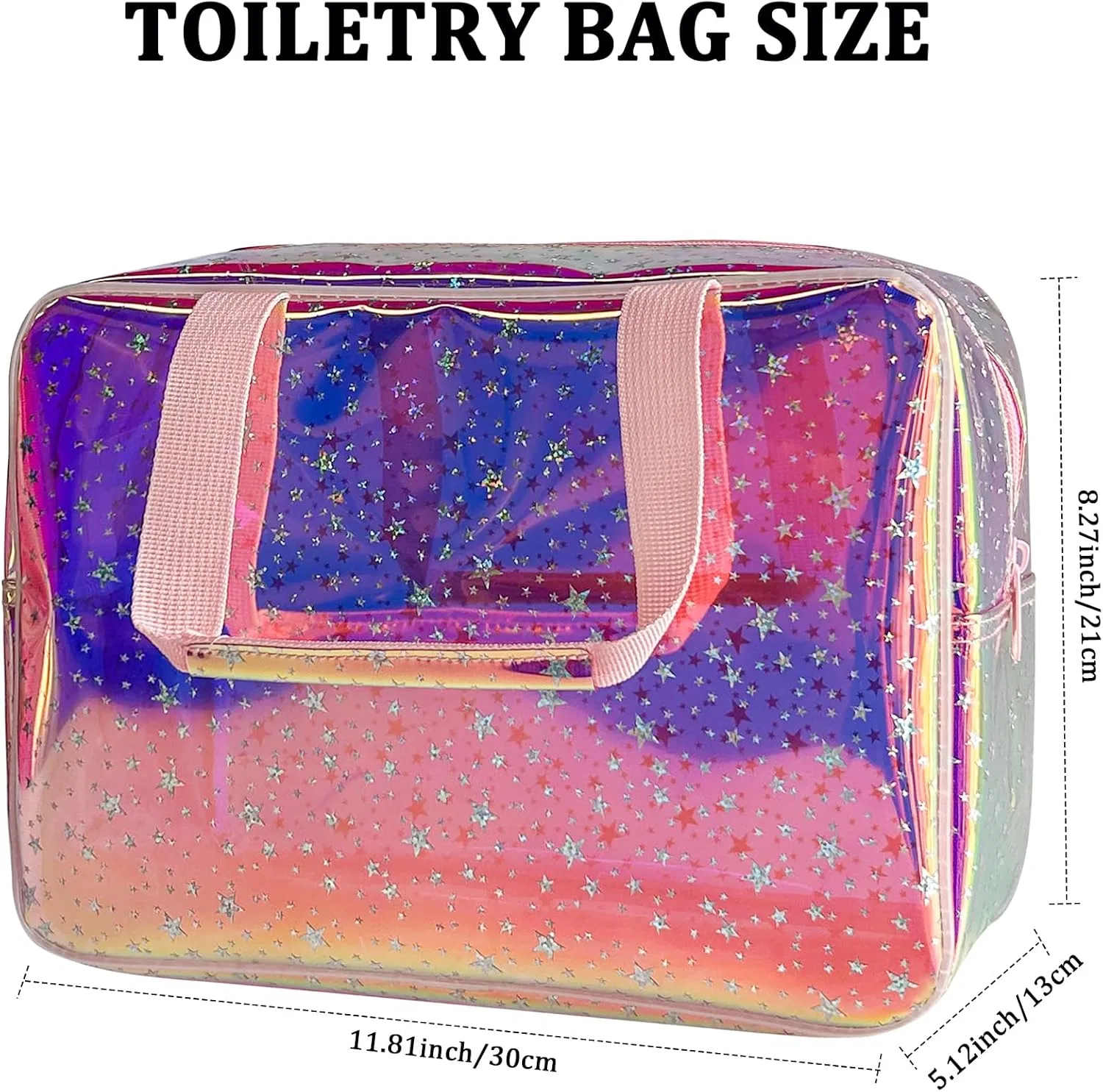 Косметичка «Star Pattern» от TotePrint Toteprint, Laser Pink — фото 2