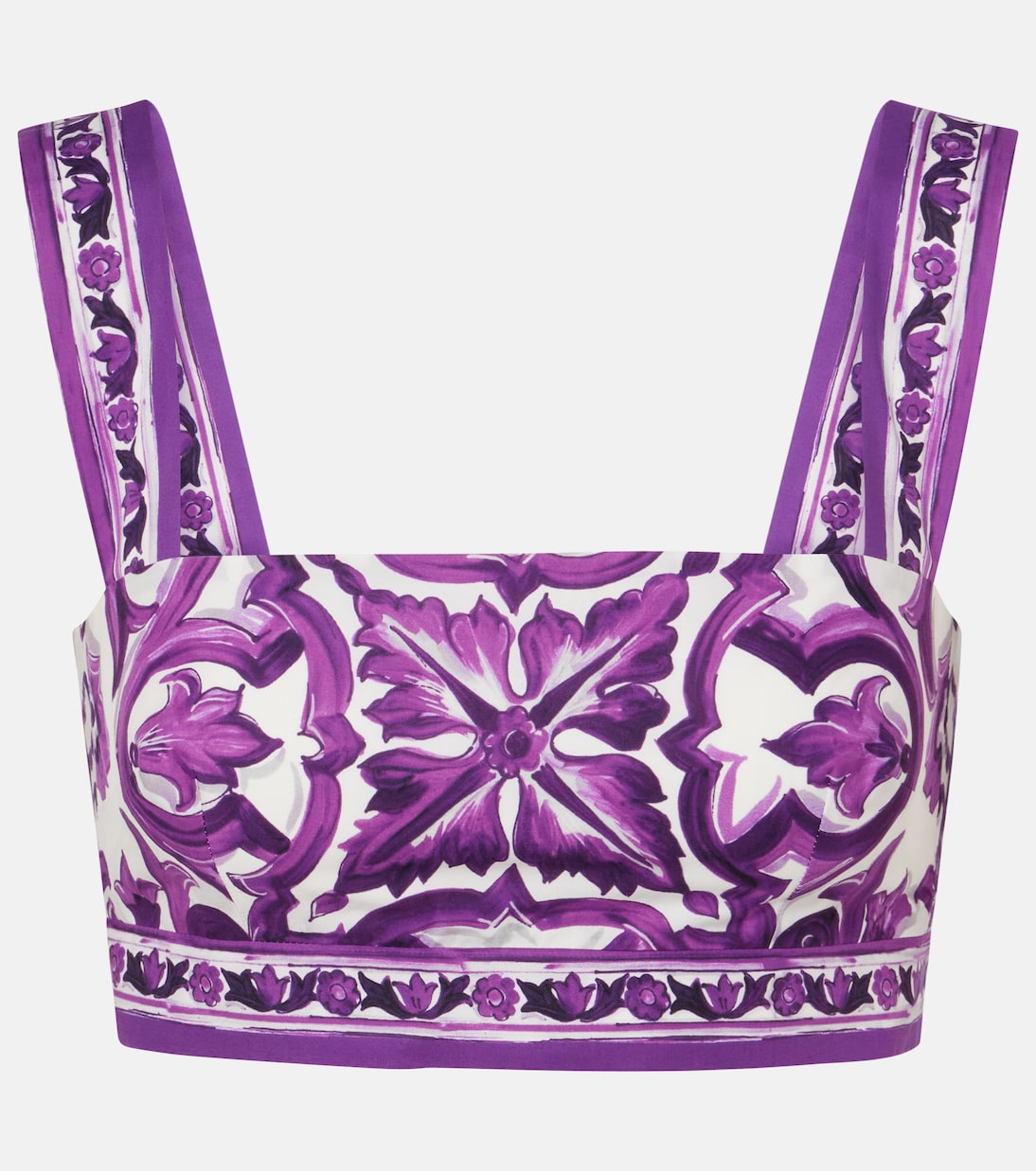 

Бюстье из хлопкового поплина Majolica Dolce&Gabbana, Mix Maiolica Viola