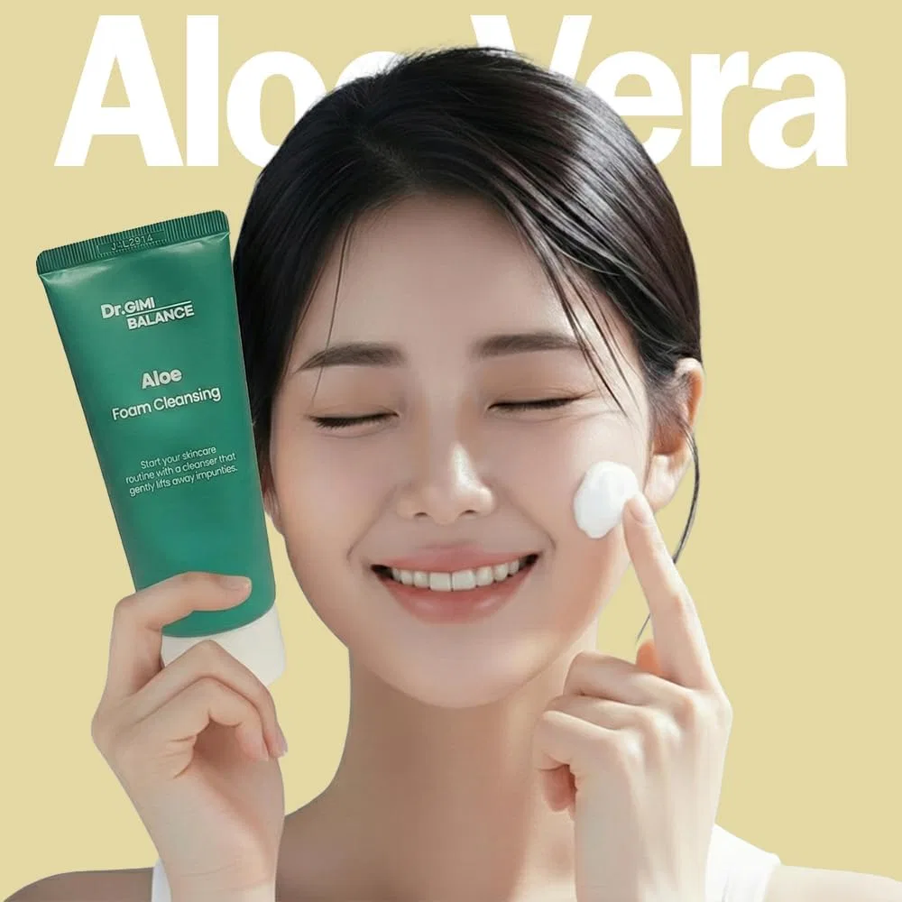 Пенка для умывания Glammedi — Aloe Face Foam Dr. GIMI, увлажняющий, 100 мл — фото 3