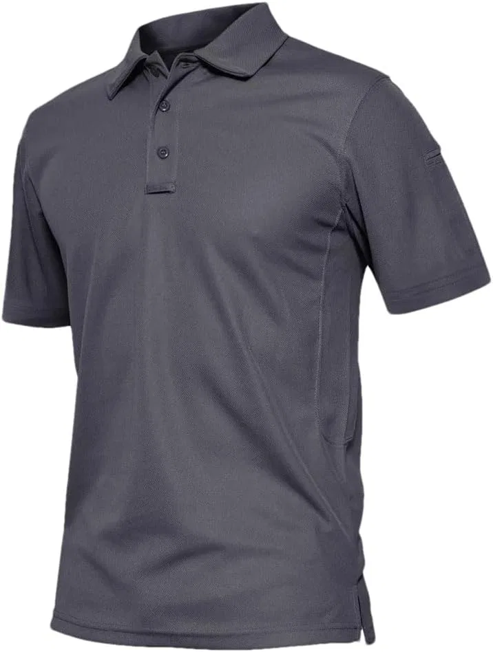 Мужское поло короткий рукав, Quick Dry, Dark Gray