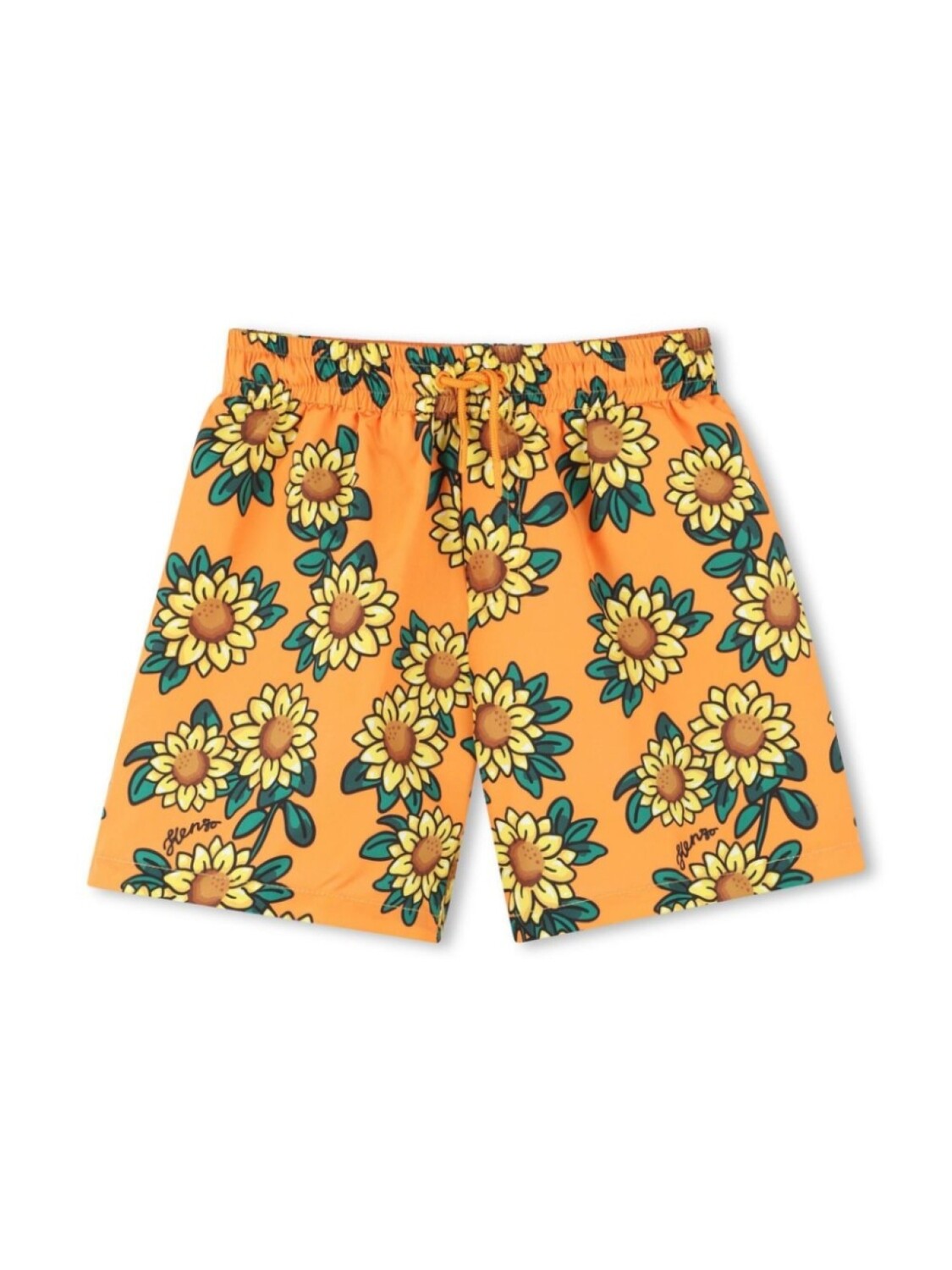 

Kenzo Kids плавки-шорты с цветочным принтом, оранжевый