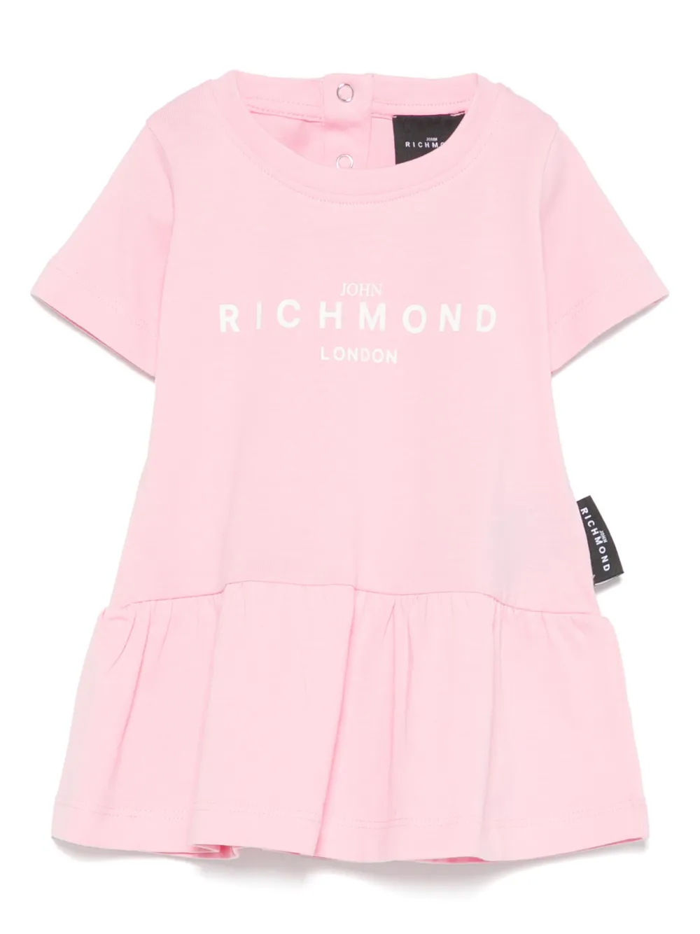

Платье с логотипом John Richmond Junior, розовый