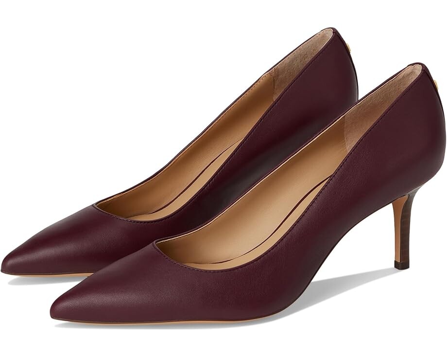 

Туфли Lauren Ralph Lauren Lanette Nappa Leather Pumps, цвет Pinot Noir