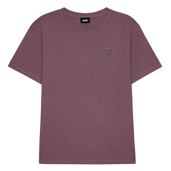 

Футболка мужская midweight garment dye coffee martini Dalix, Plum
