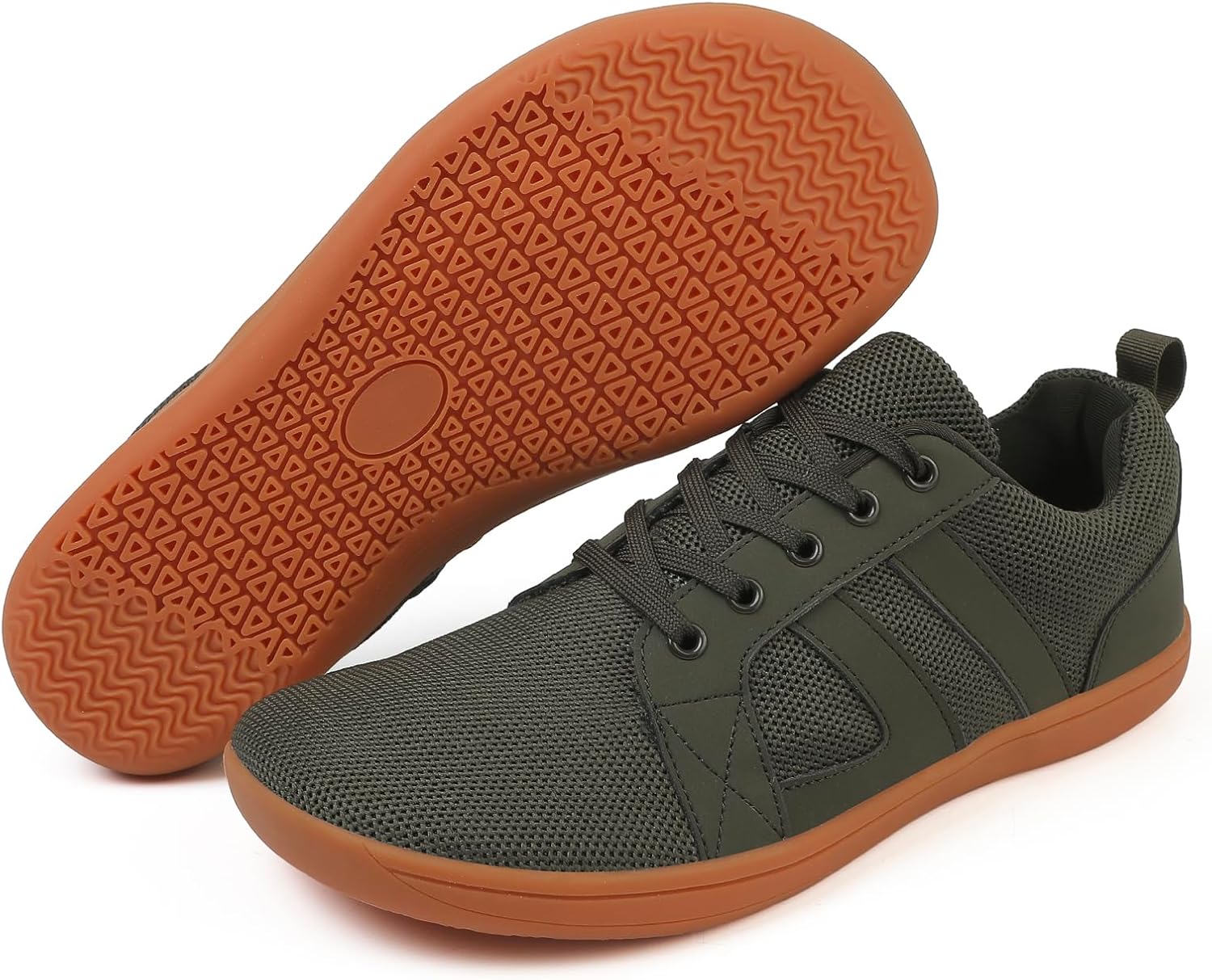 

Женские и мужские босоножки с широкой носочной частью, кроссовки без шнурков, сетчатые дышащие минималистичные кроссовки с нулевым перепадом подошвы для бега, легкие противоскользящие кроссовки Lghlmcl, зеленый