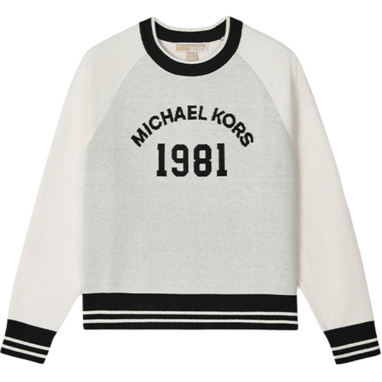 

Вязаный свитер FW25 для женщин MICHAEL KORS, светло-серый