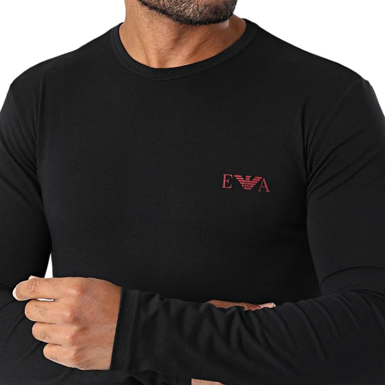 EMPORIO ARMANI Футболка мужская черная — фото 4