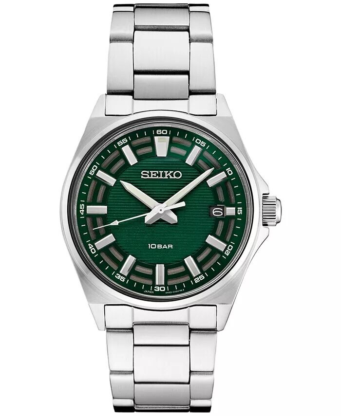 

Мужские аналоговые часы Essentials с браслетом из нержавеющей стали, 40 мм Seiko