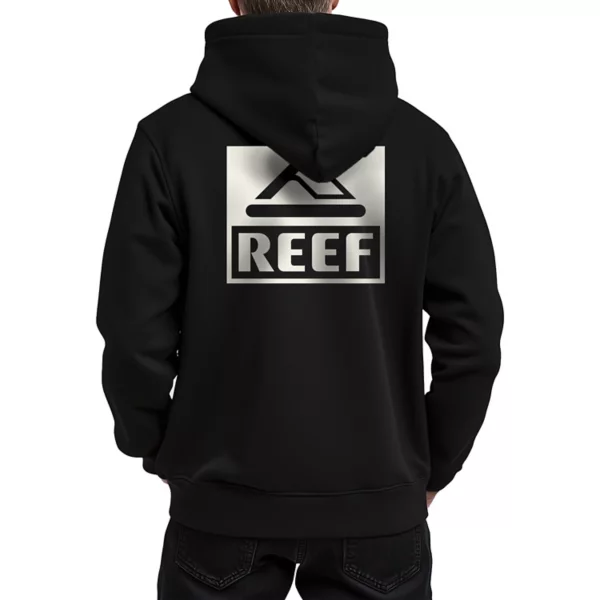 

Мужская флисовая толстовка с капюшоном Tellie Reef, черный