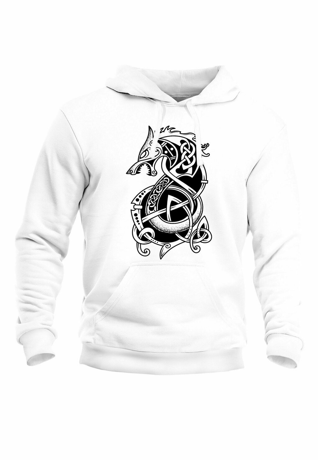 

Толстовка с капюшоном WOLF FENRIR FABELWESEN WIKINGER NORDISCHE MYTHOLOG Neverless, белый