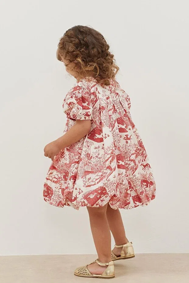 Детское платье для девочек с принтом Balloon Dress Fahhar Kids, Red — фото 3