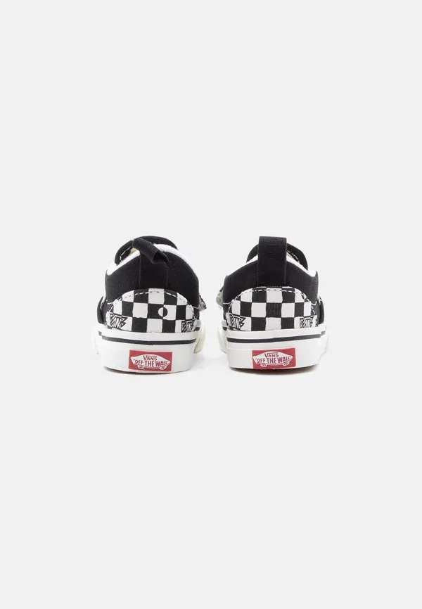 Кеды с клетчатым принтом Slip on Vans Black/White, белый — фото 3