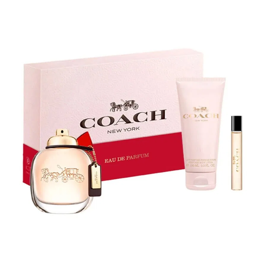 Набор парфюмерный Coach New York for Women, 90ml Eau de Parfum + 7.5ml Eau de Parfum + 100ml Body Lotion