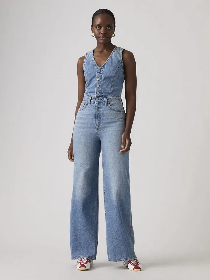 Женский джинсовый комбинезон Levi's, Light Blue — фото 2