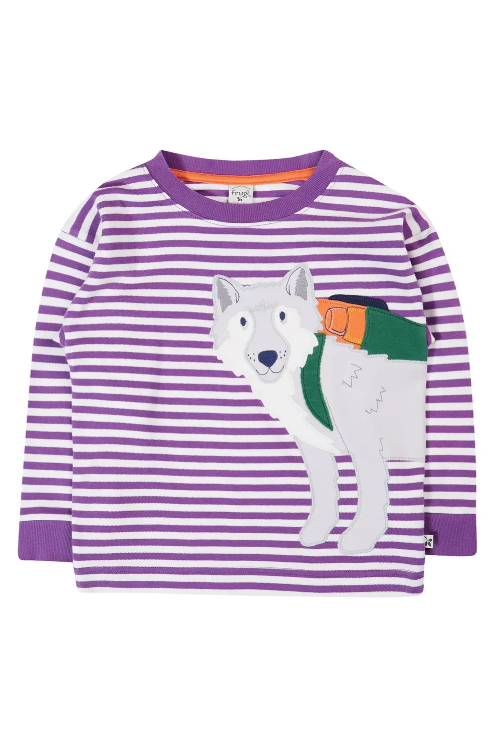 Детский топ Otis circular Frugi, Purple