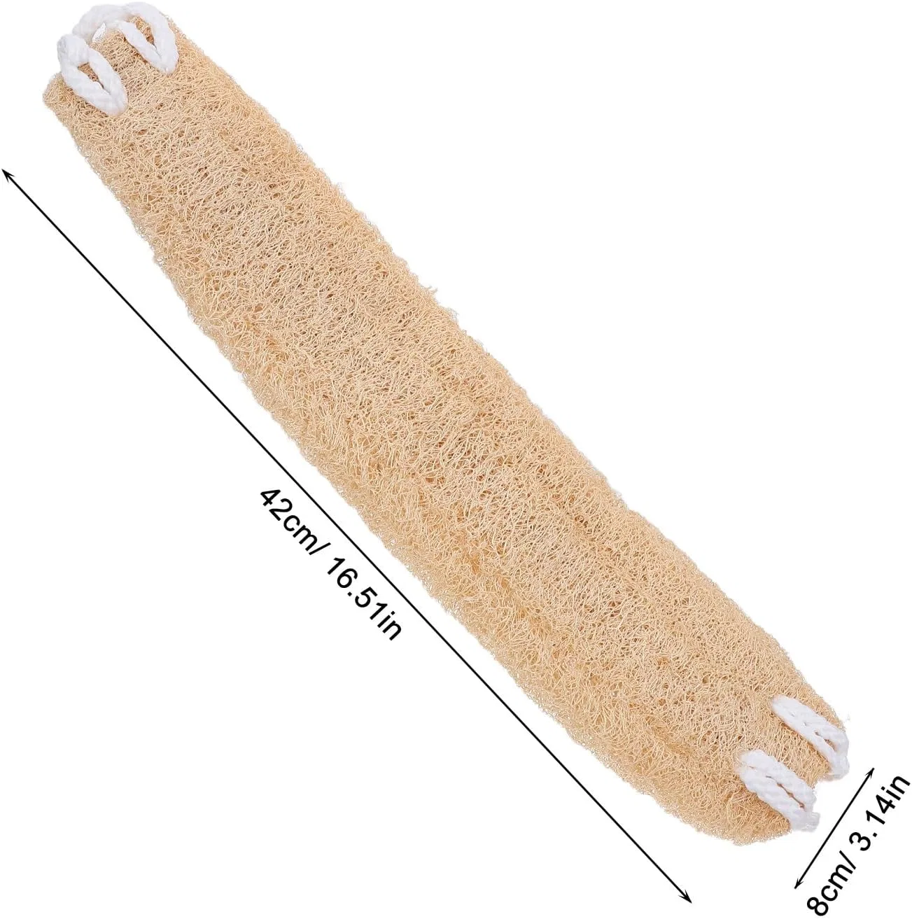 Люфа для тела, SWOOMEY, 1 шт, 42 x 8 x 3.5 см, Beige — фото 2