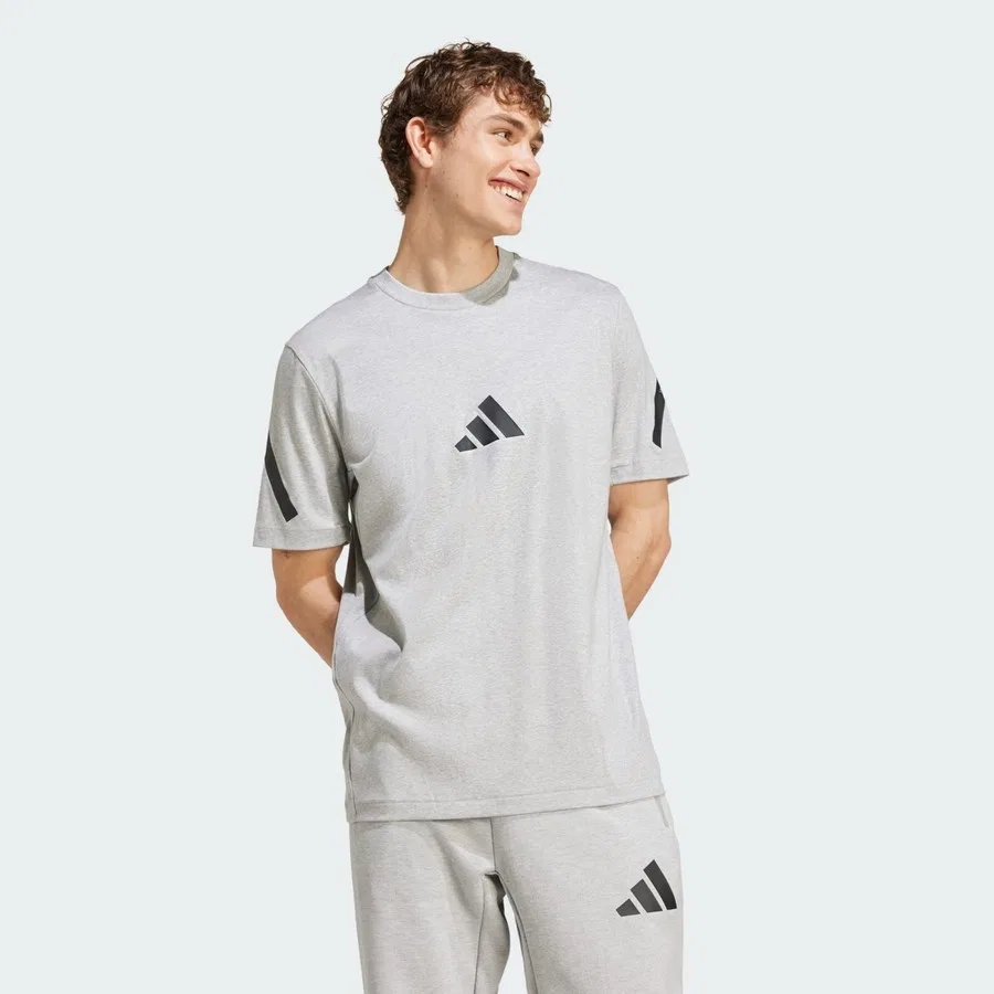 Футболка с длинным рукавом Z.N.E. Tee adidas, Серый
