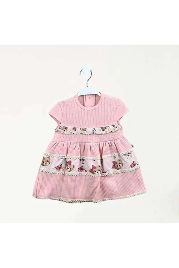 Детское хлопковое платье для девочек с коротким рукавом reported design Generic Brands, Pink