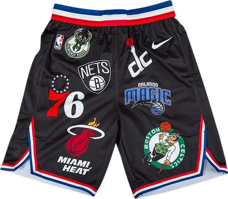 

Шорты Supreme x Nike x NBA Teams Authentic Shorts 'Black', черный