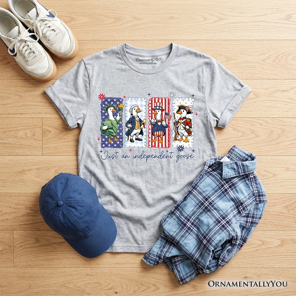 Детская футболка с принтом Just An Independent Goose OrnamentallyYou, Sport Gray