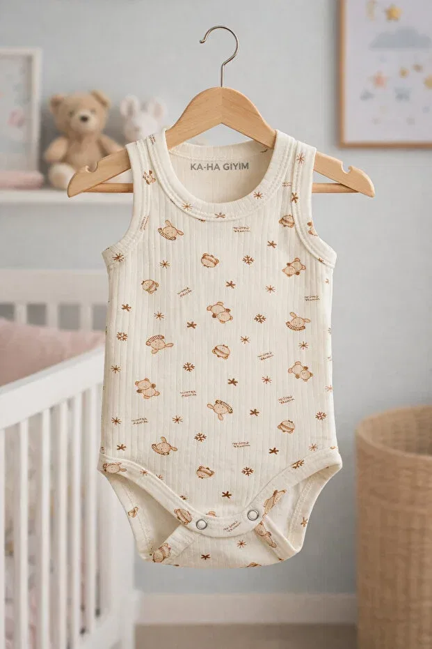 Детское боди для новорожденных с принтом Teddy Bear Ka-Ha Giyim, Teddy Bear