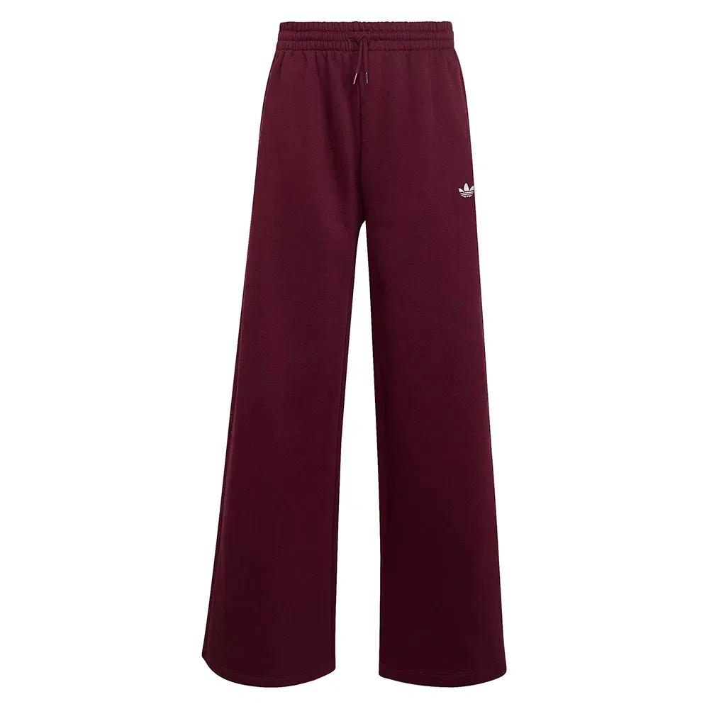 Детские брюки для девочек с широкой штаниной Wide Leg Fleece Adidas Originals, Red — фото 3