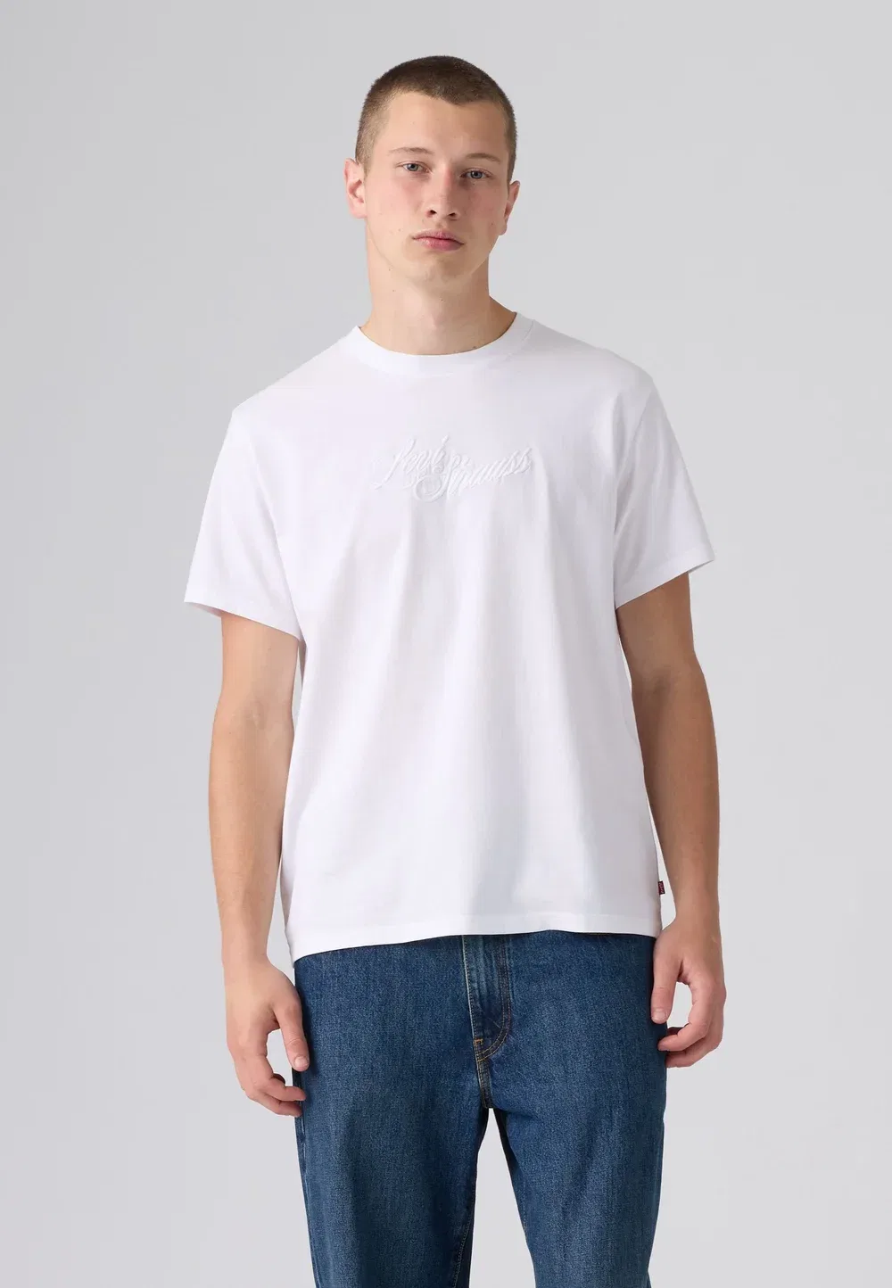 Футболка свободного кроя с принтом Levi'S, White Plus
