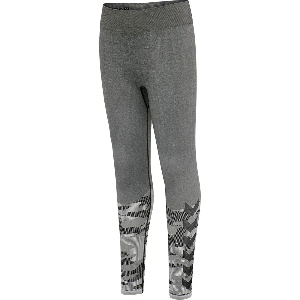Детские леггинсы бесшовные с принтом Max Seamless Hummel, Grey