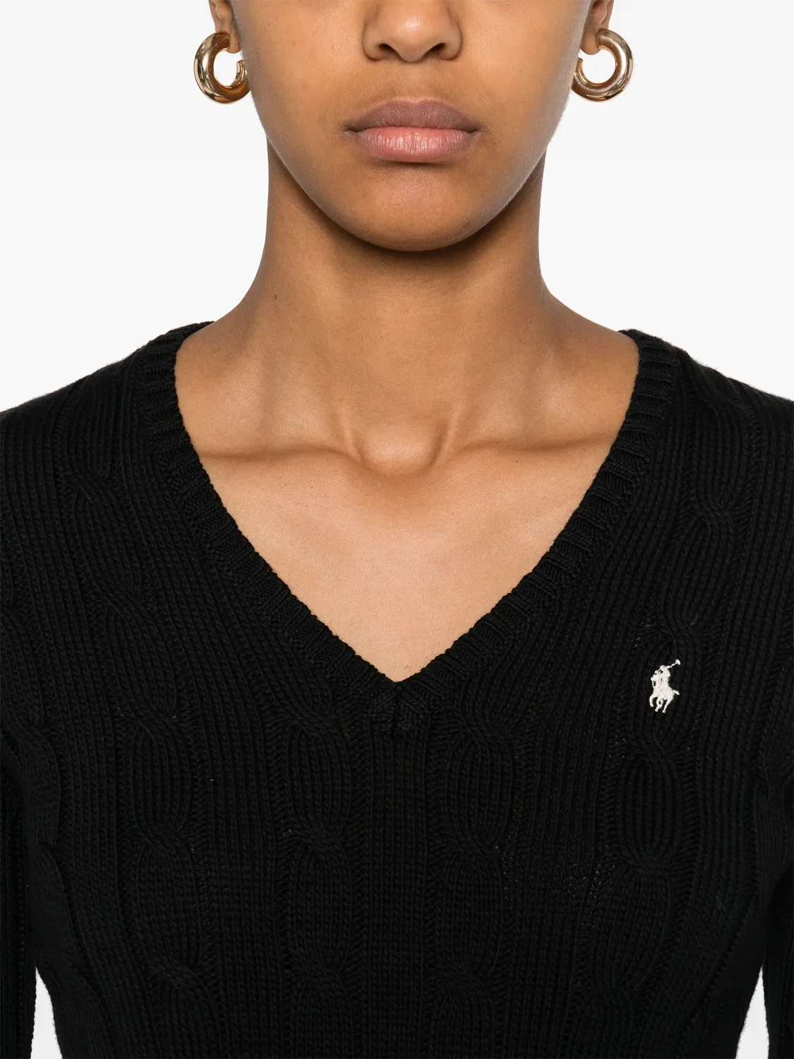 Polo Ralph Lauren Черный джемпер из 100% хлопка — фото 4