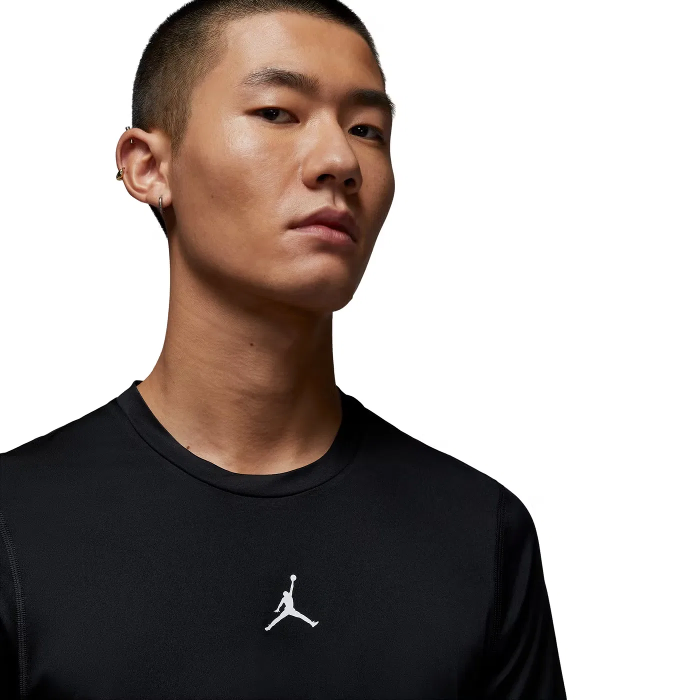 Футболка спортивная с коротким рукавом Air Jordan, черный — фото 2