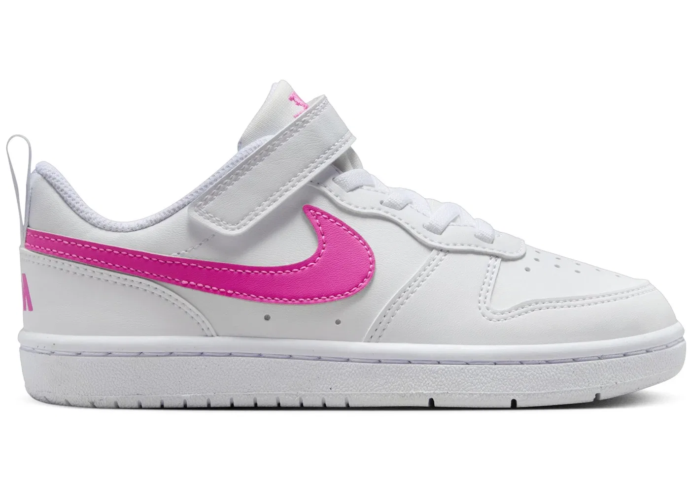 Детские кроссовки с низким профилем Nike Court Borough Low Recraft, White/Laser Fuchsia
