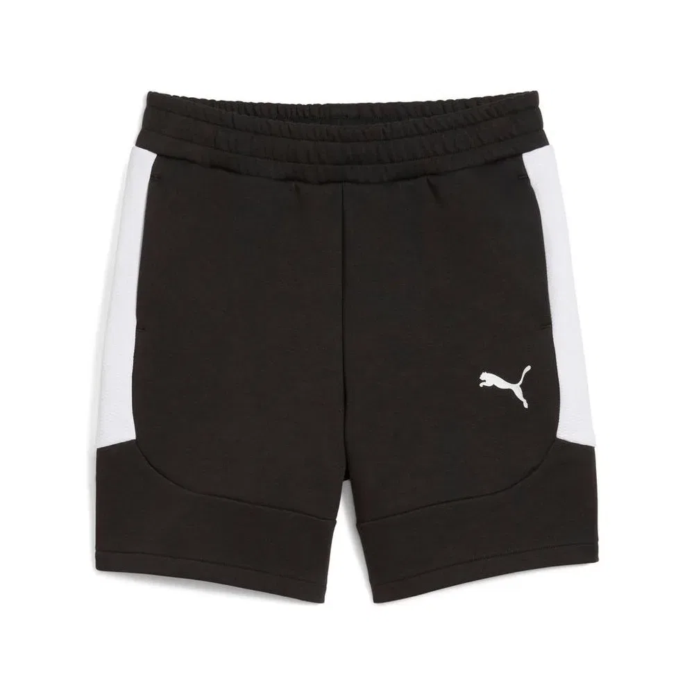 Шорты спортивные детские с логотипом teamEVOSTRIPE Shorts JR Puma, черный