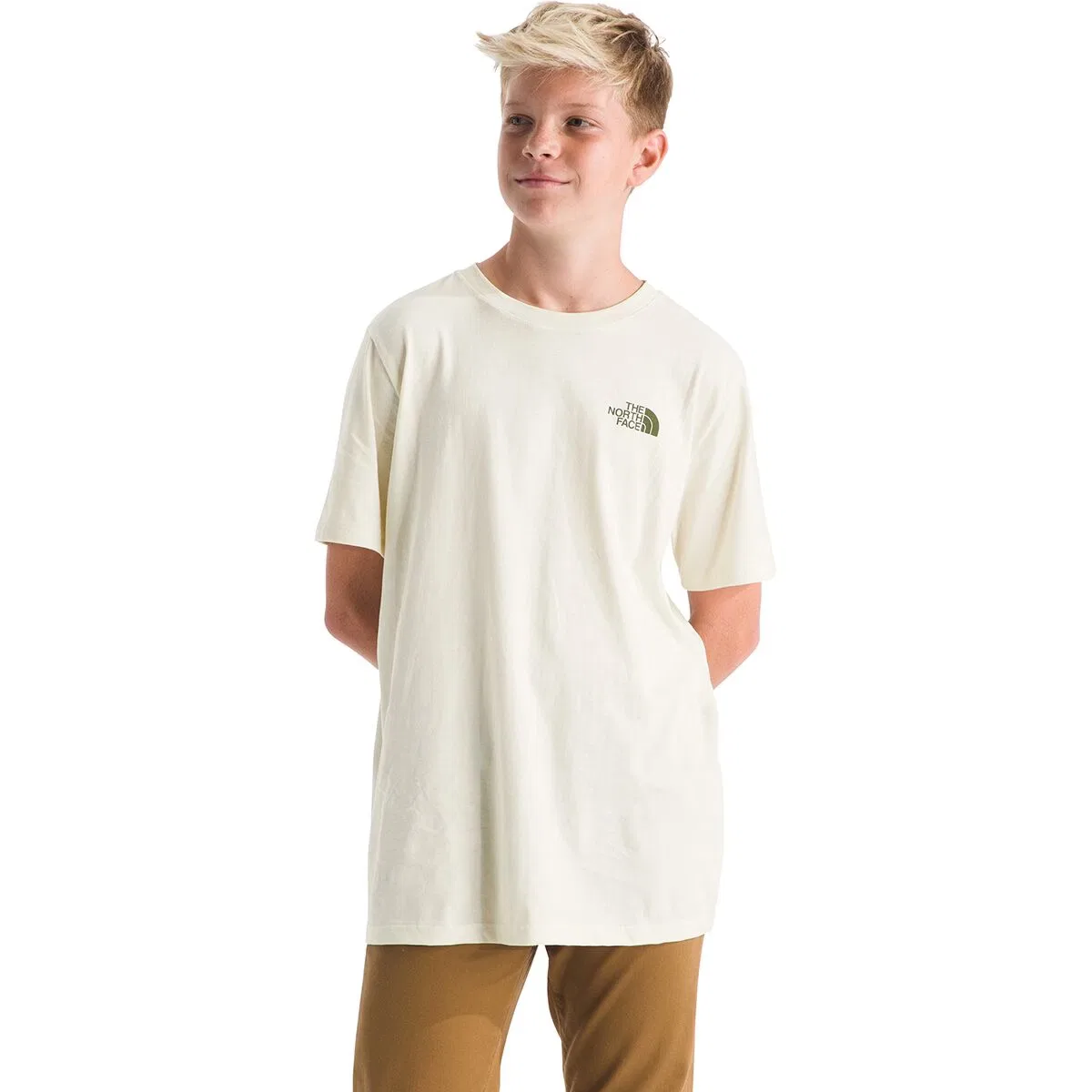 Детская футболка с коротким рукавом с принтом Evolution Disconnect Short-Sleeve Graphic T-Shirt The North Face, White Dune — фото 2