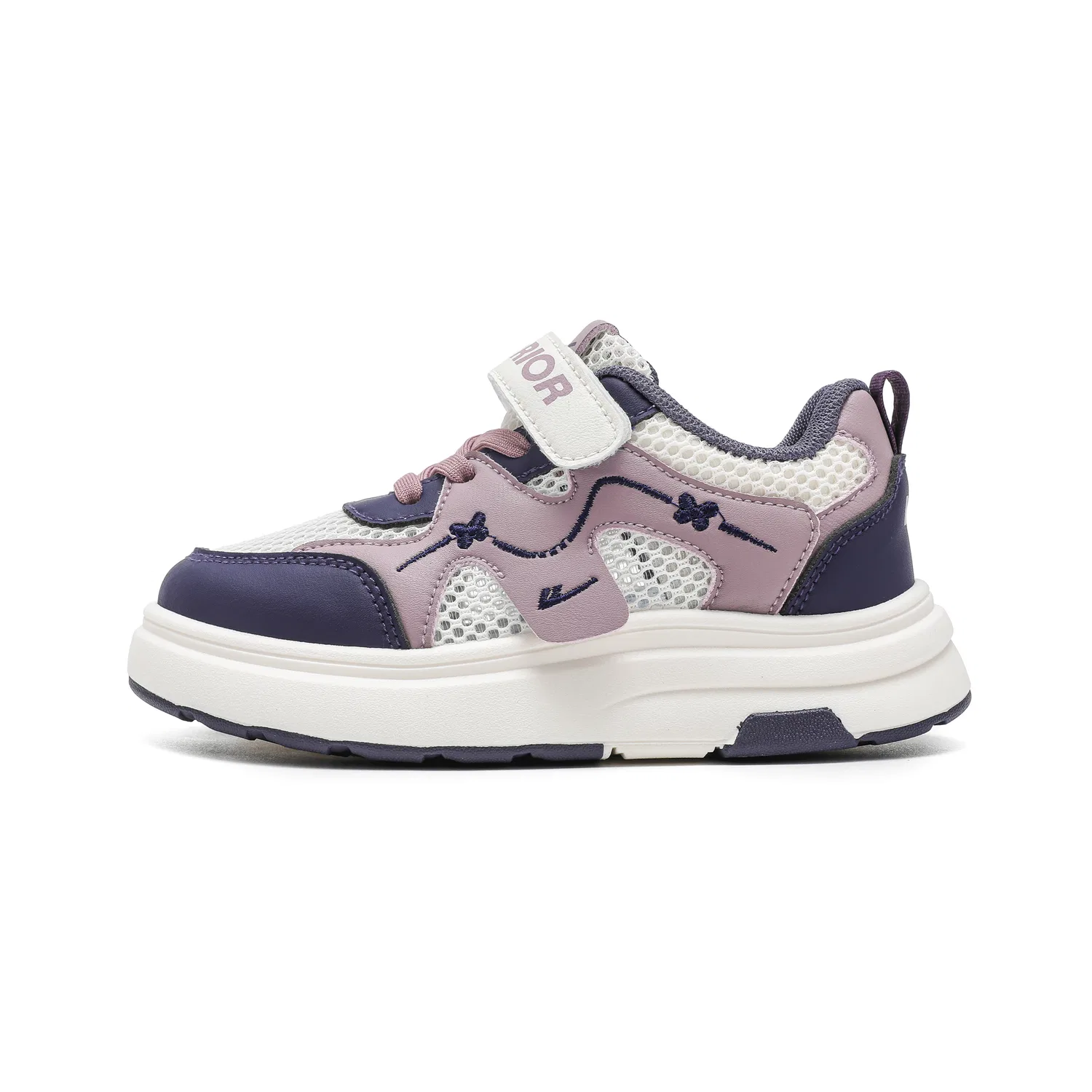 Детские кеды для скейтбординга с mesh-материалом Rice Taro Purple Dark Purple WARRIOR — фото 3