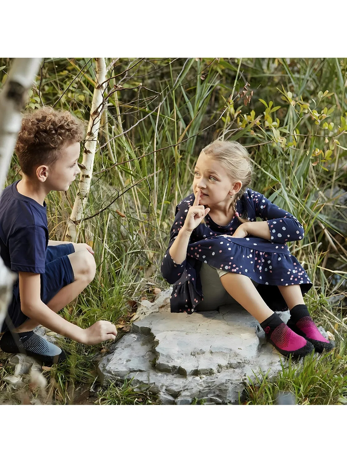 Носки-обувь детские с принтом Kids Line 2.0 Skinners, зеленый — фото 3
