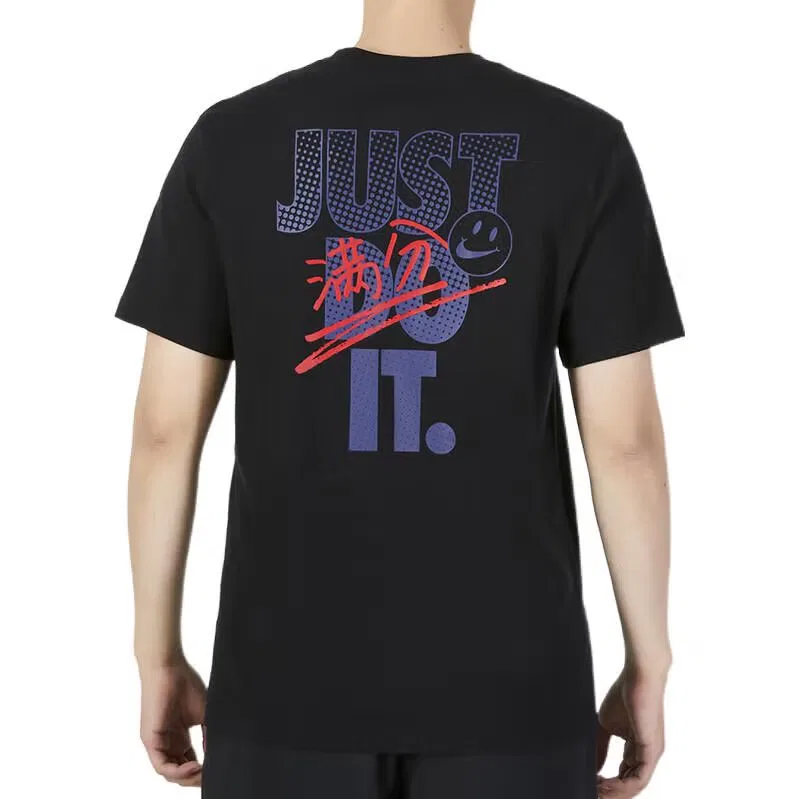 Футболка с принтом As Nsw Gaokao Nike, черная — фото 3