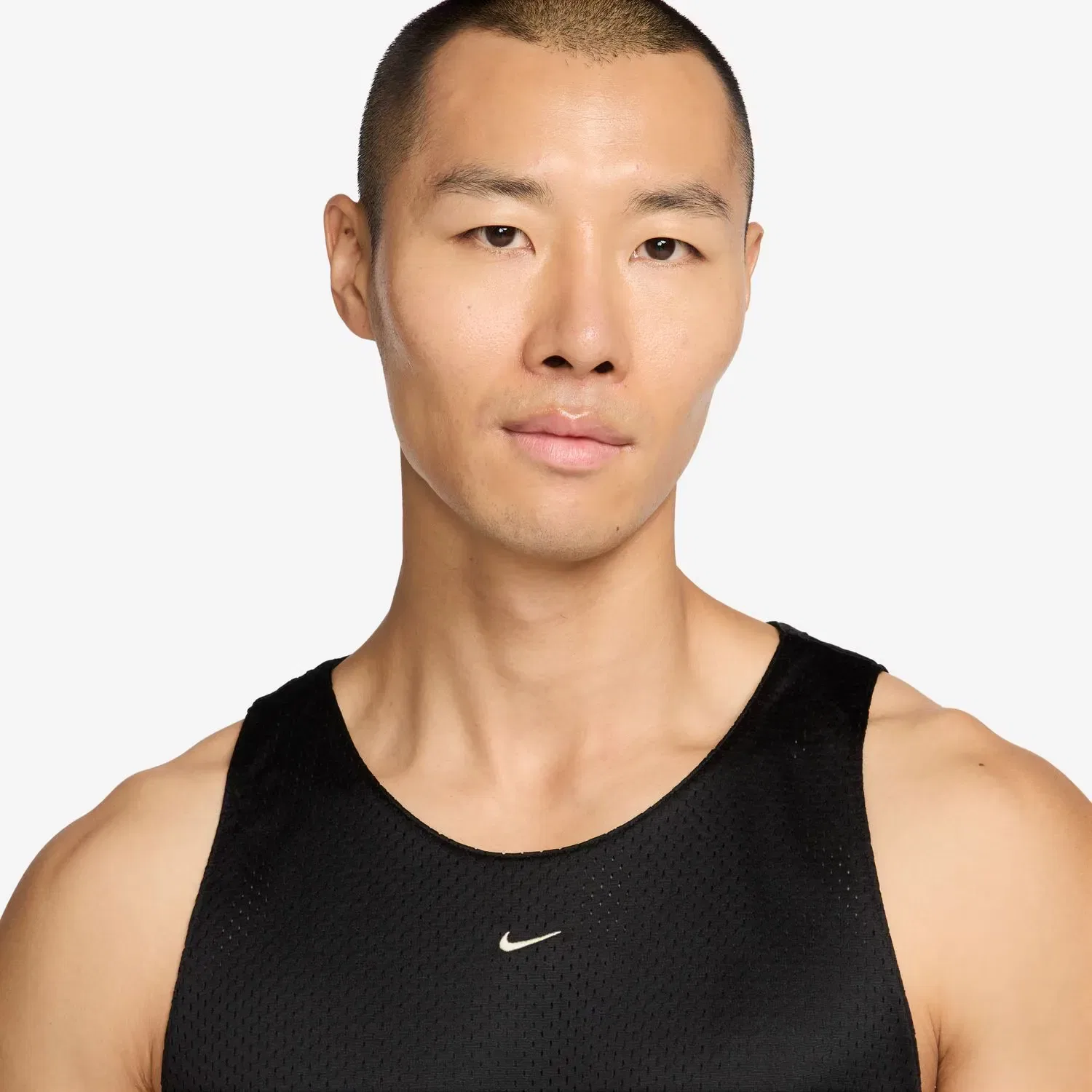 Мужская футболка из сетки Standard Issue Nike, Negro — фото 3