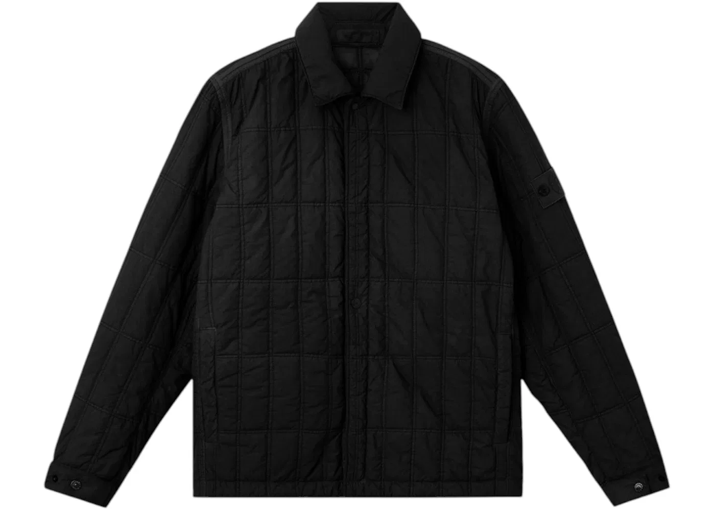 Мужская куртка из нейлона с матовой отделкой Stone Island, Black