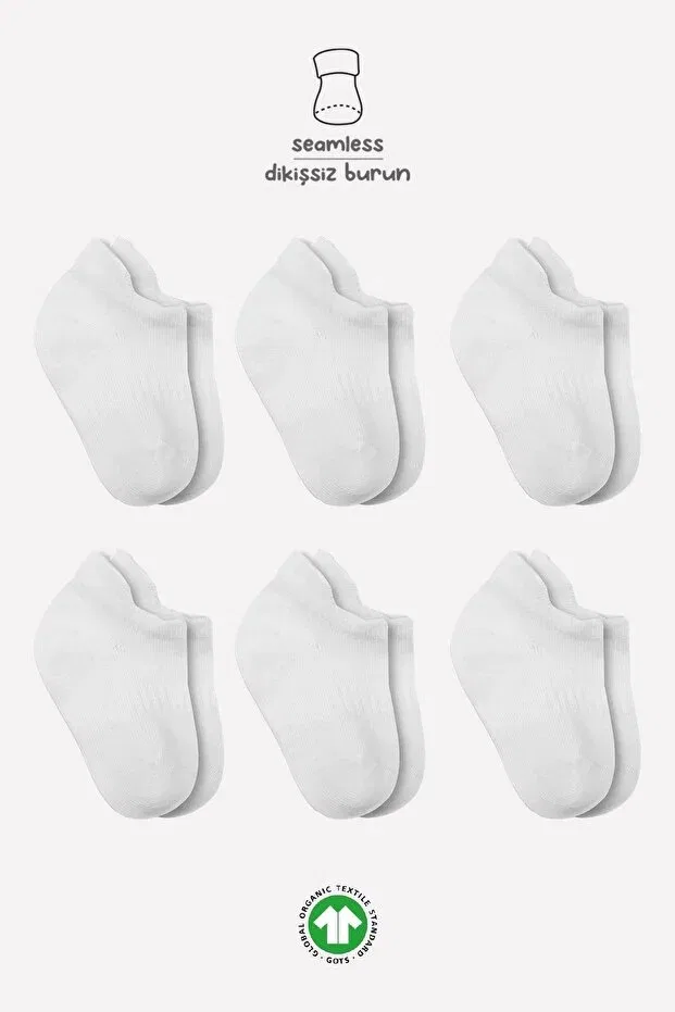 Детские носки для девочек 6 шт Bistyle, White