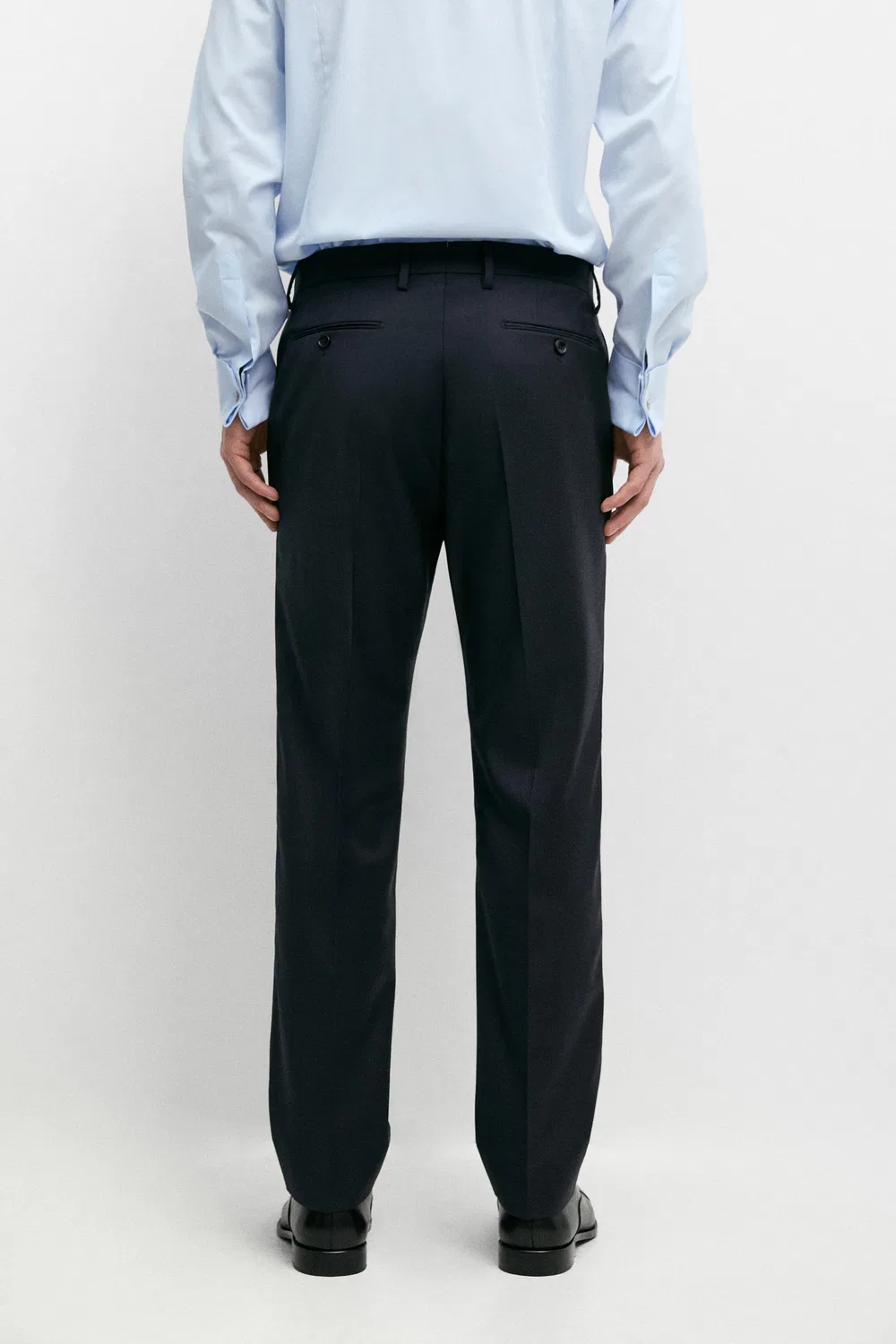 Брюки Massimo Dutti Striped Wool Blend Suit, темно-синий — фото 3