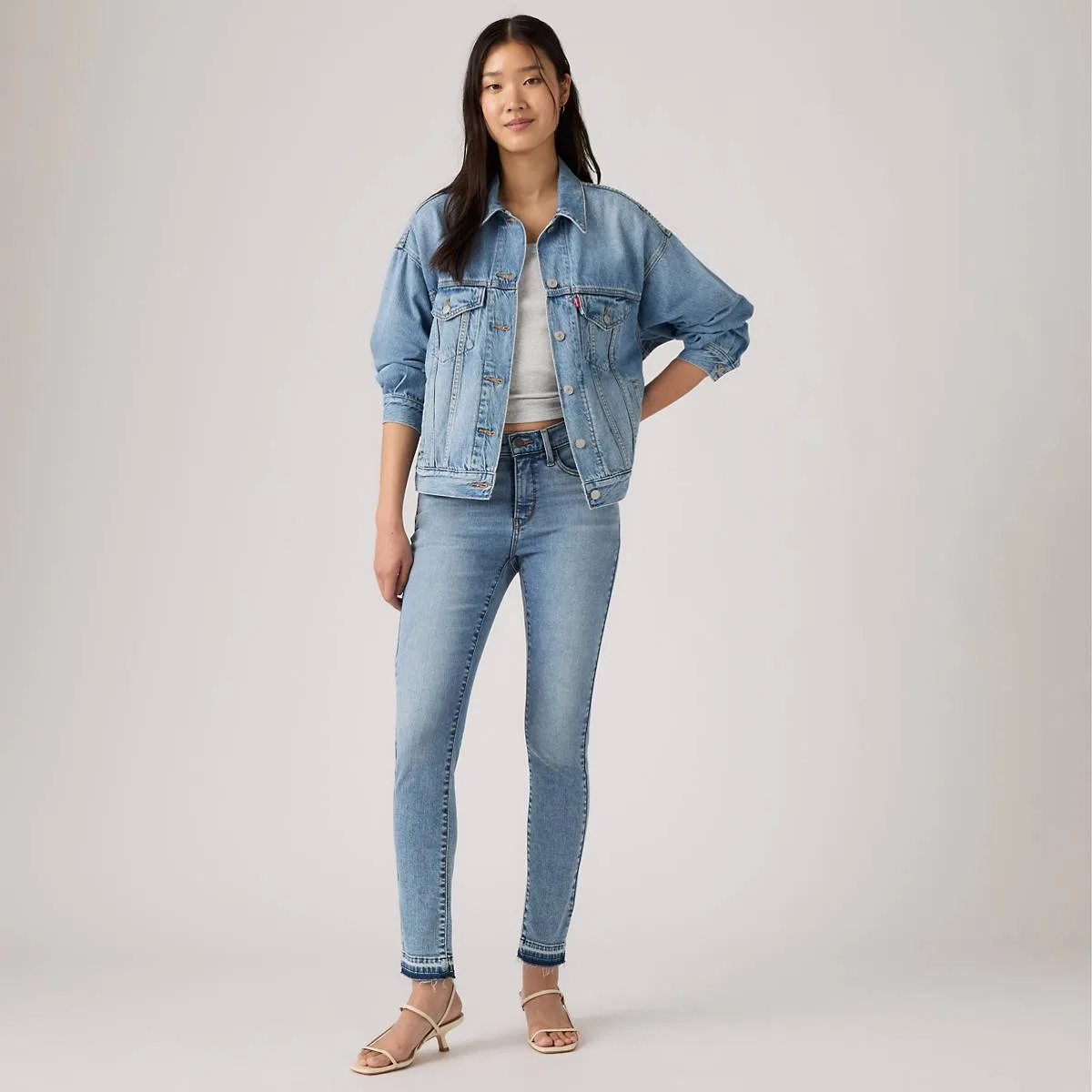 облегающие женские джинсы 311 Levi's, Rough Edges - Dark Wash