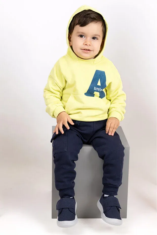 Детские туфли для мальчиков с липучкой Kids A More, Navy Blue — фото 4