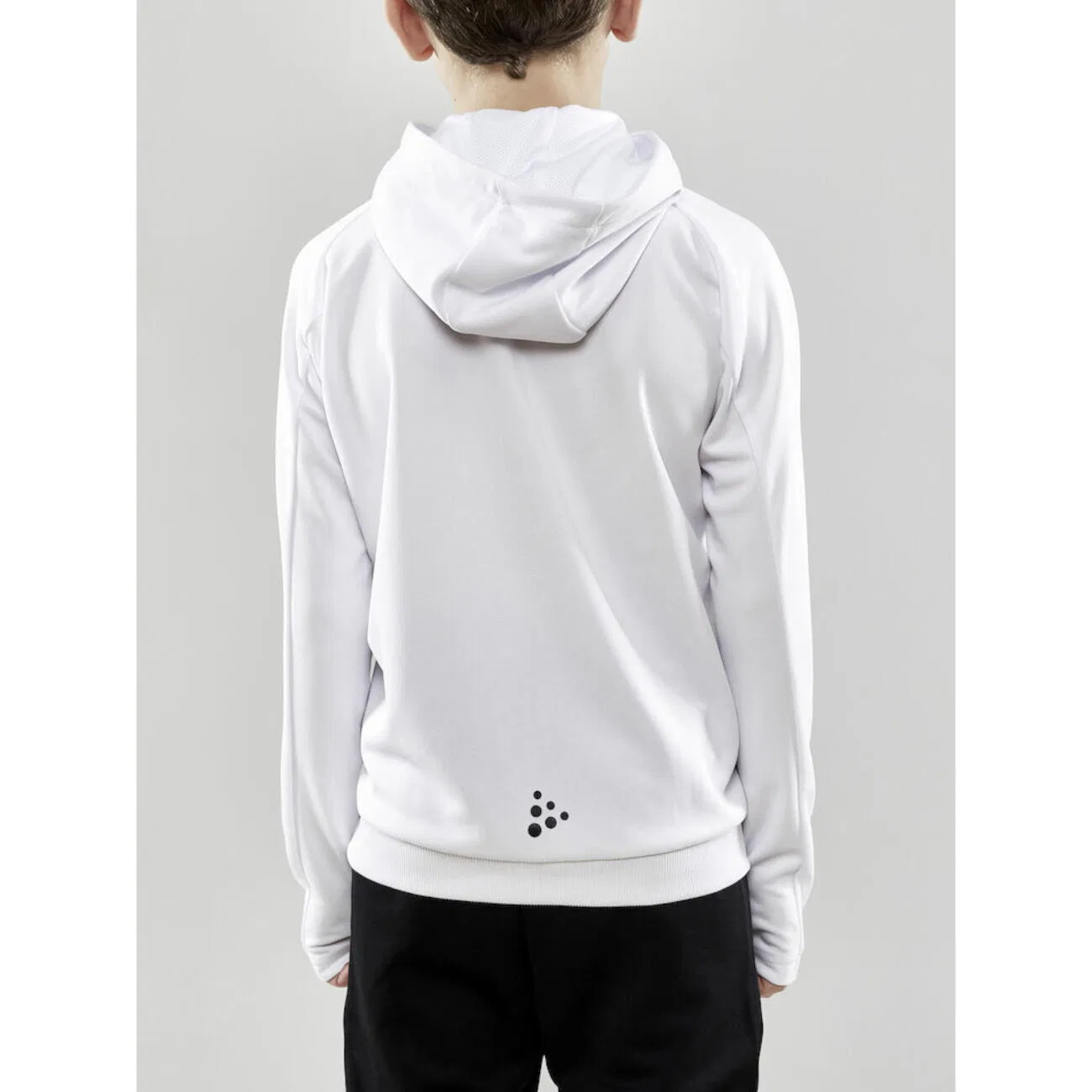 Детская тренировочная куртка с капюшоном Evolve Hood Jacket Craft, Weiss — фото 4