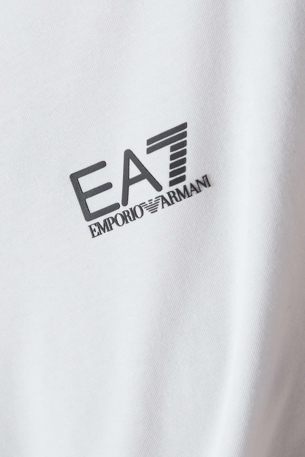Футболка с коротким рукавом с принтом EA7 Emporio Armani, белый — фото 4