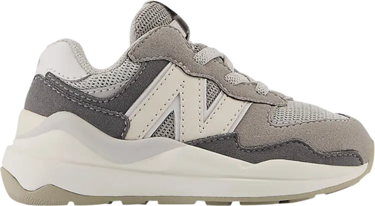 

Кроссовки New Balance 57/40 Bungee Toddler Wide 'Castlerock Moonbeam', серый