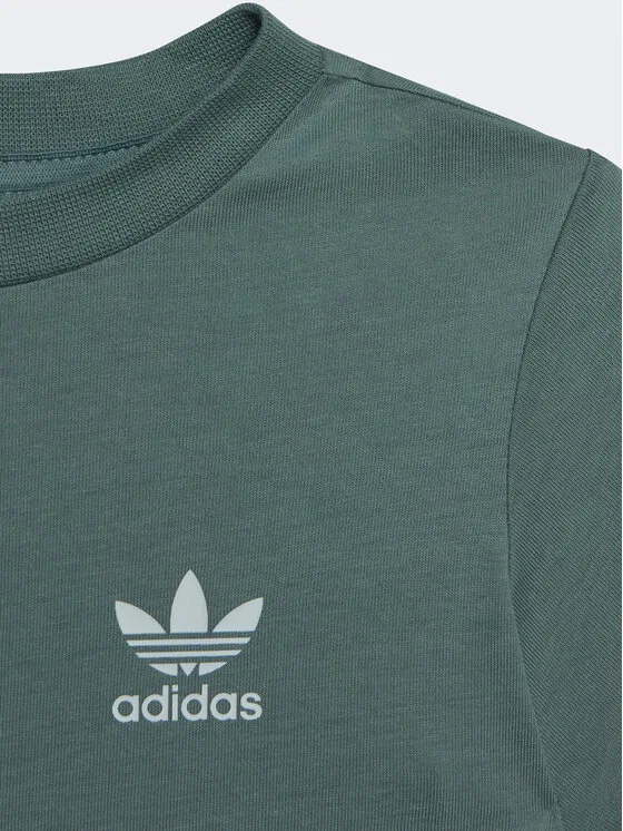 Футболка regular fit adicolor Adidas, зеленый — фото 3