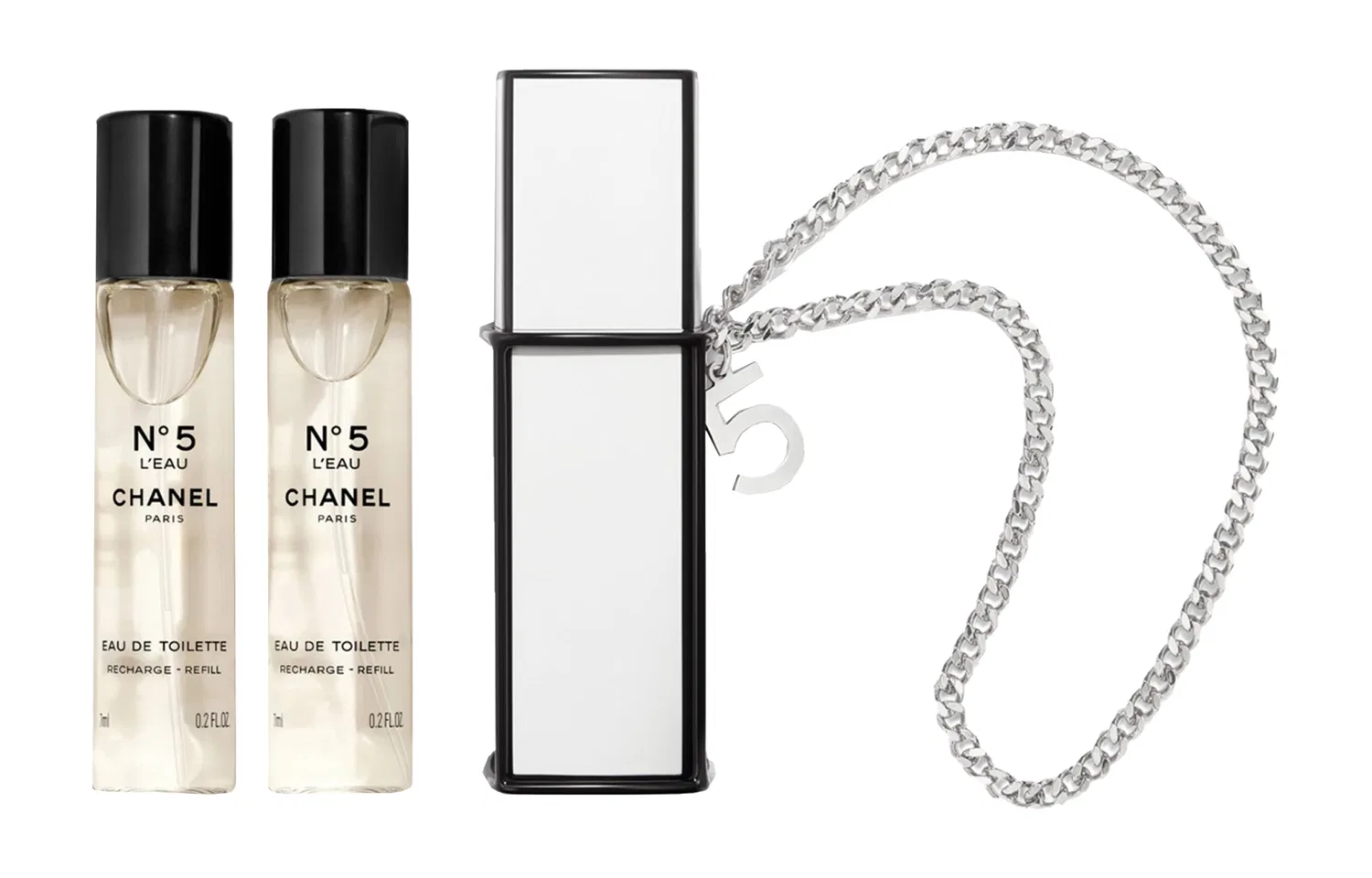 Набор миниатюрных духов N°5 L'eau, 3 шт. по 7 мл, CHANEL, Limited Travel Set