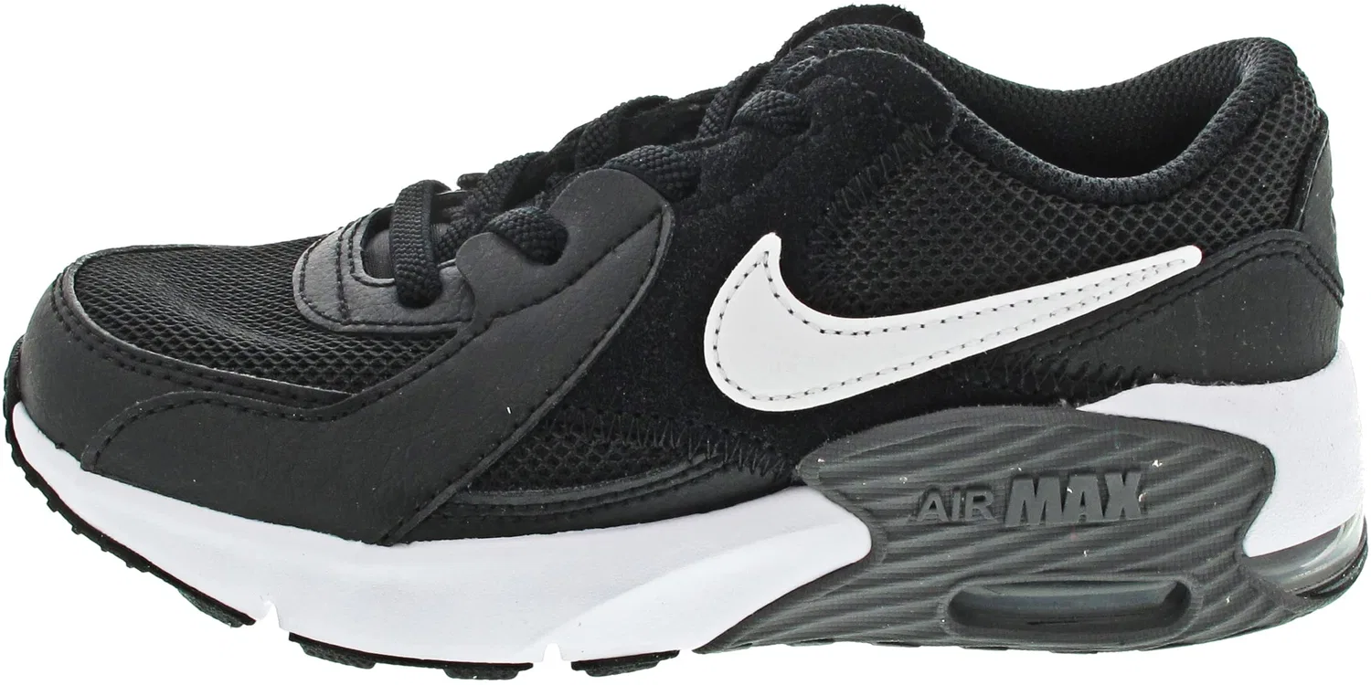 Детские кроссовки для мальчиков с цельной подошвой Air Max Excee (Ps) NIKE, Black White Dk Grey