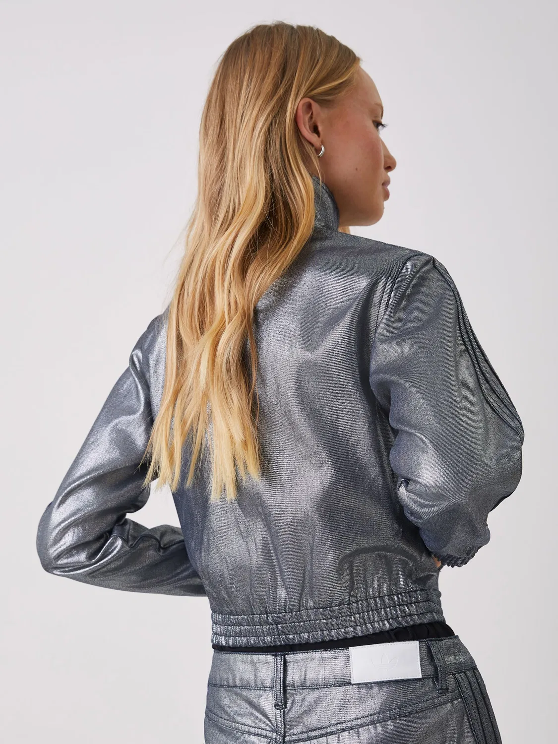 Толстовка Firebird Track Top Denim, adidas Originals, серый — фото 3