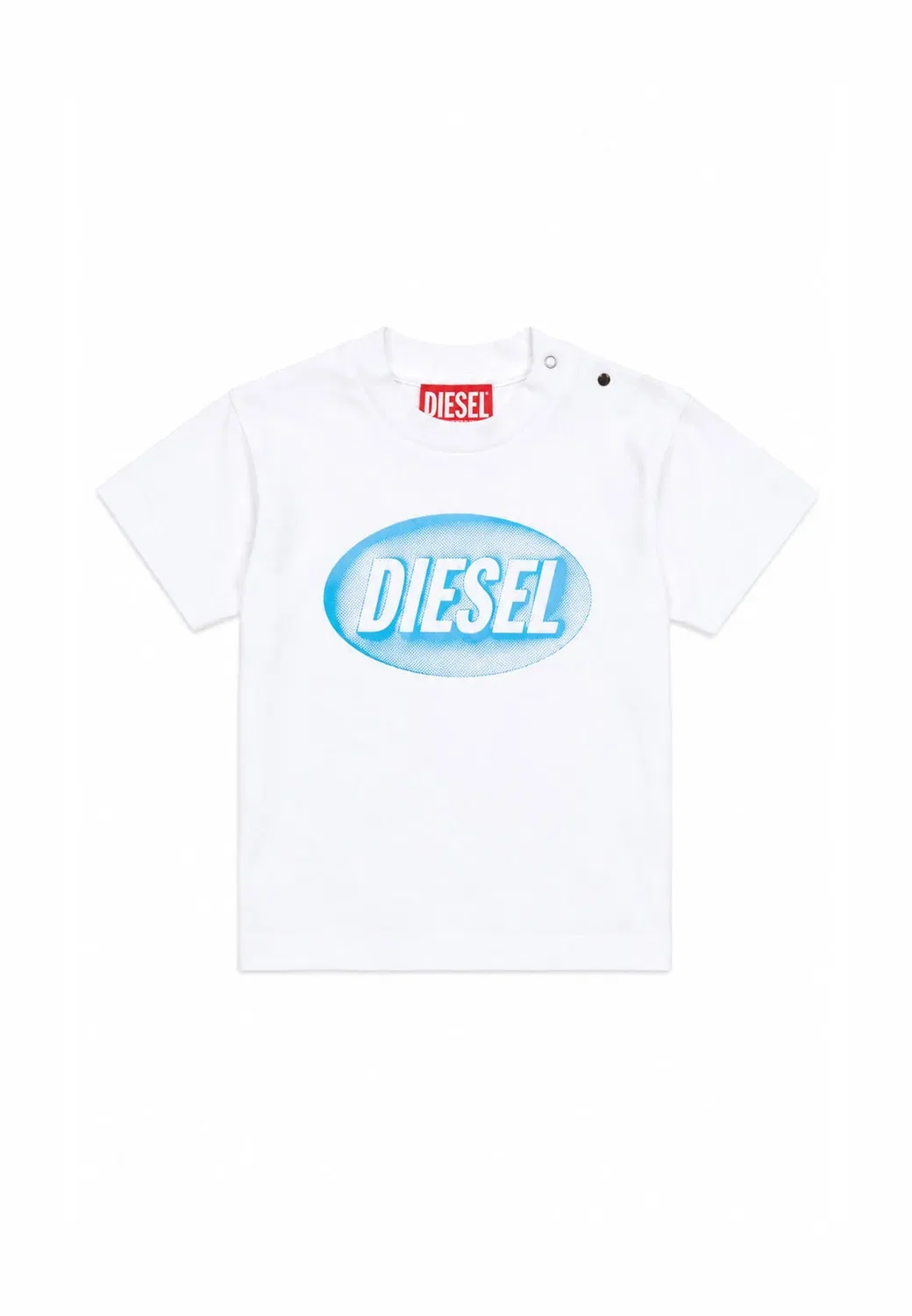 Футболка. - футболка с принтом Diesel, White